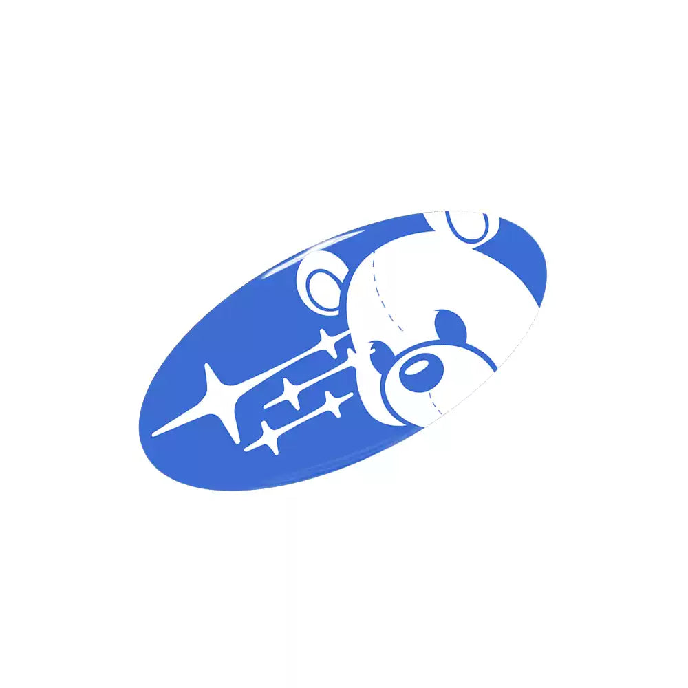 Subaru Bear Steering Wheel Sticker