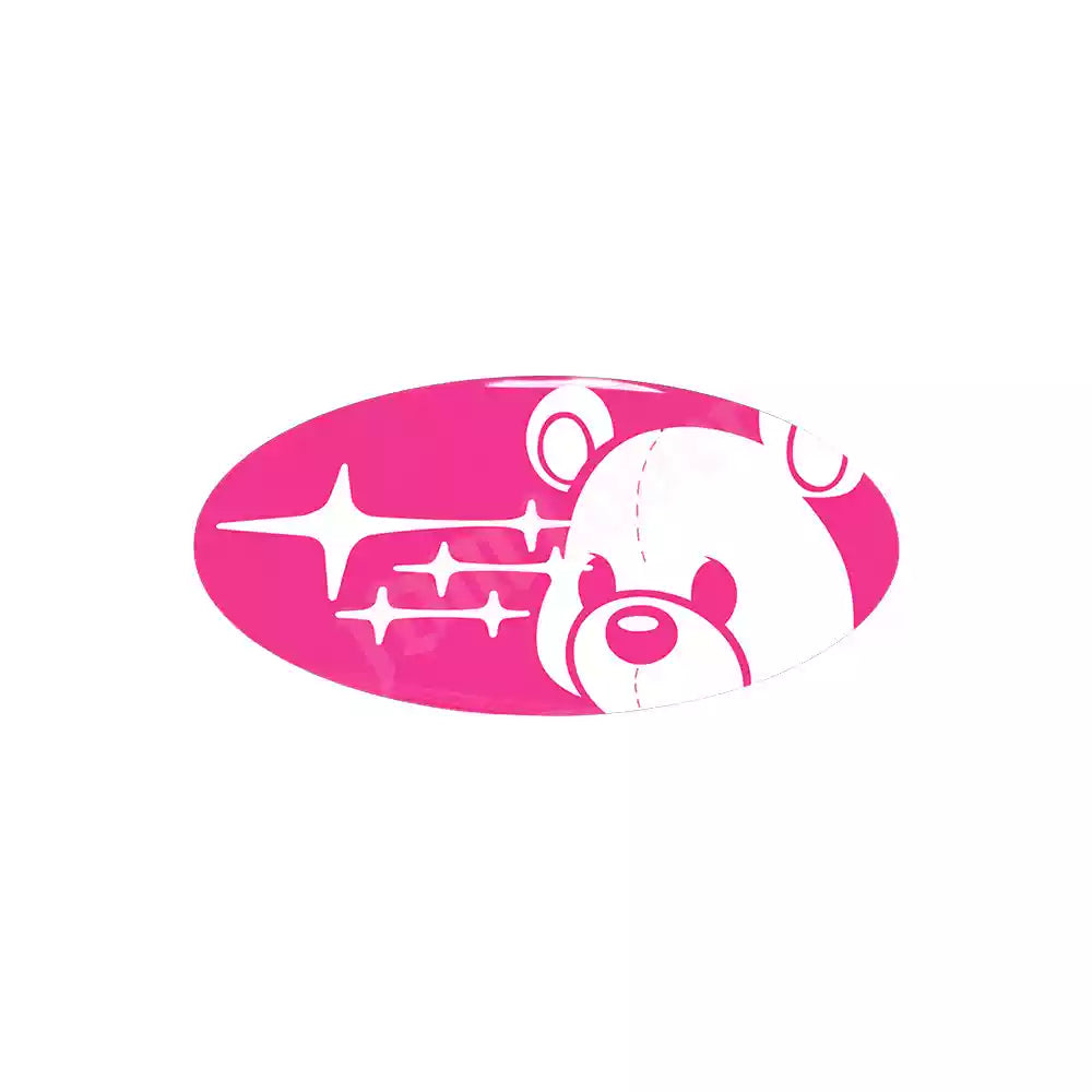 Subaru Bear Steering Wheel Sticker