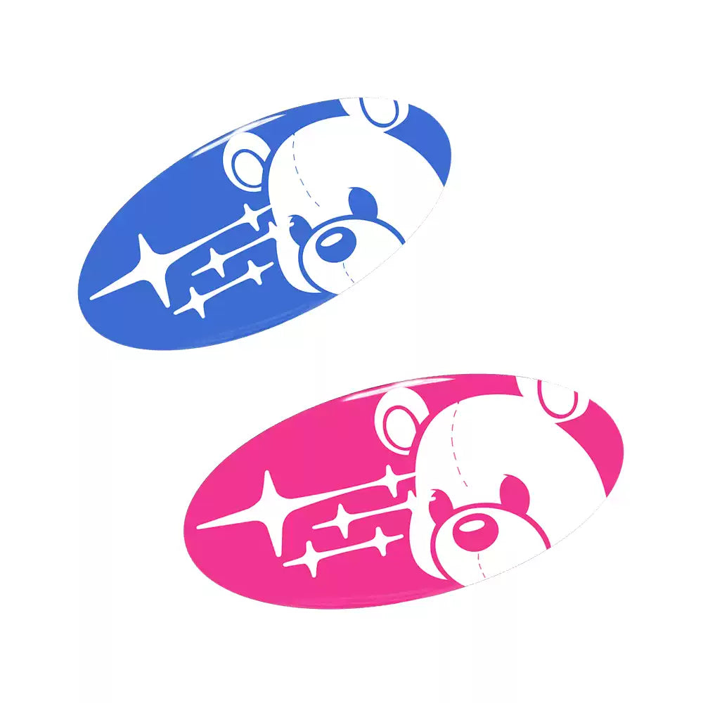 Subaru Bear Steering Wheel Sticker