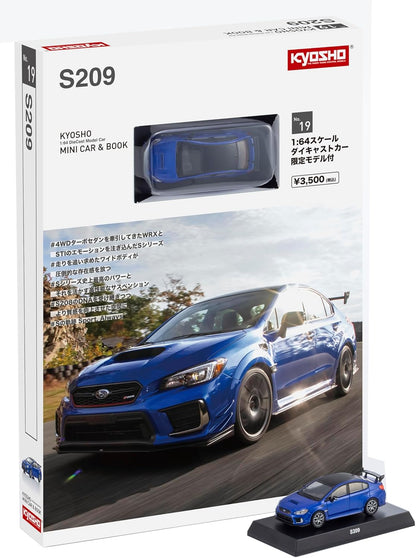 KYOSHO MINI CAR & BOOK Subaru S209 Blue K07124BL JP